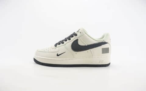 耐克Nike Air Force 1纯原版本空军一号AF1米黑色条纹码低帮板鞋 莆田耐克代理 货号：CU1836-962