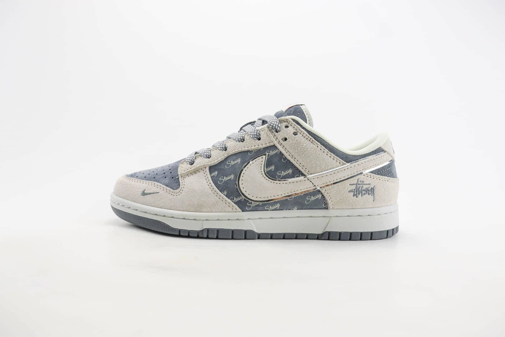 耐克Stussy x Nike SB Dunk Low纯原版本斯图西联名SB Dunk米灰色滑板板鞋 莆田耐克批发 货号：XX2025-578