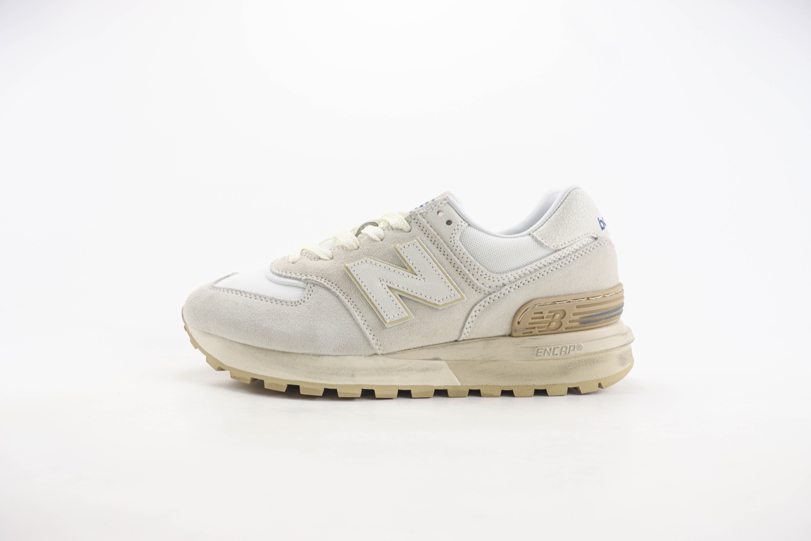 新百伦New Balance 574纯原版本NB574白灰色做旧脏脏鞋 莆田复刻鞋货源 货号：U574LGRS