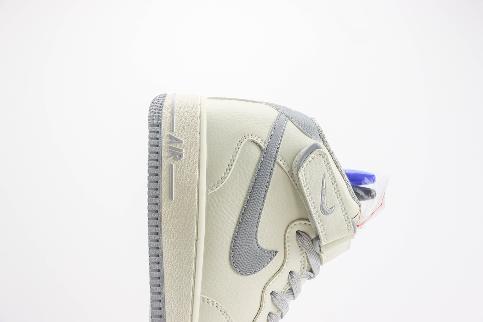 耐克Nike Air Force 1 Mid纯原版本空军一号中帮AF1米灰色板鞋 莆田耐克代理 货号：PA0920-608