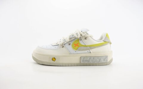 耐克Nike Air Force 1 Low Fontanka纯原版本空军一号AF1丰塔卡涂鸦表情包解构抽绳板鞋 莆田耐克工厂 货号：DV6984-001