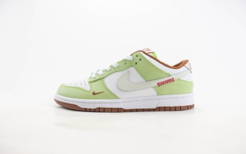 耐克Nike SB Dunk Low纯原版本低帮SB Dunk白绿棕滑板板鞋 莆田耐克代理 货号：HV6001-101